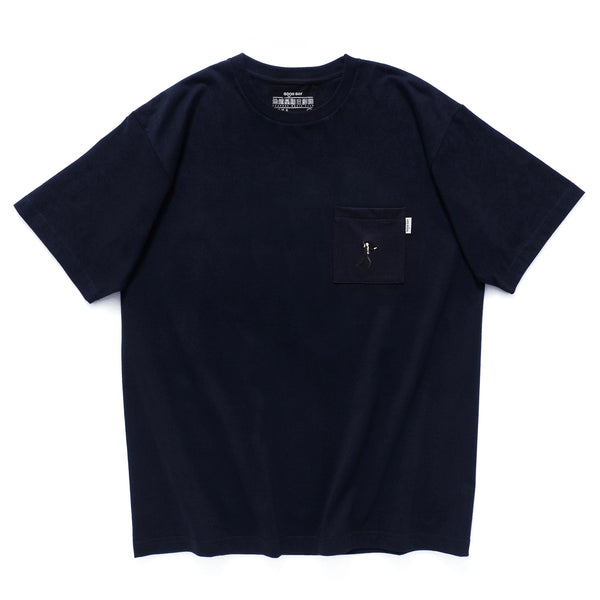 (ZT1078) HK Movie Club Embroidery Pocket Tee