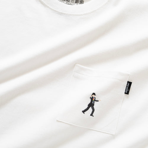 (ZT1078) HK Movie Club Embroidery Pocket Tee