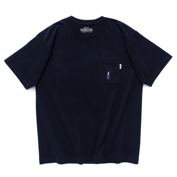 (ZT1079) HK Movie Club Embroidery Pocket Tee