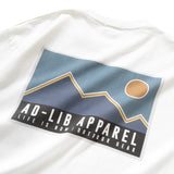 (ZT1107) Mountain Landscape Graphic Flap Pocket Tee