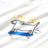 (ZT1115) Skateboard Dog Graphic Tee