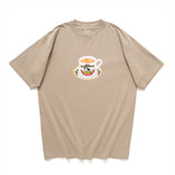 (ZT1125) French Bulldog Milk Tea Graphic Tee