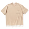 (ZT321) Fake Layer Heavyweight Pocket Tee