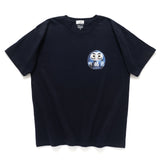 (ZT644) Blue Dharma Doll Graphic Patchwork Tee