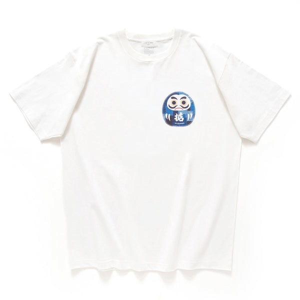 (ZT644) Blue Dharma Doll Graphic Patchwork Tee