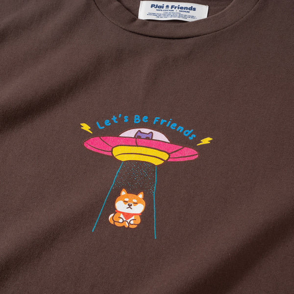 (ZT677) Let's Be Friends Graphic Tee