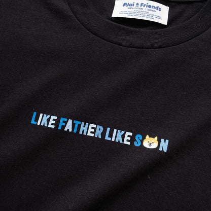 (ZT759) P仔 Like Father Like Son 圖案Tee