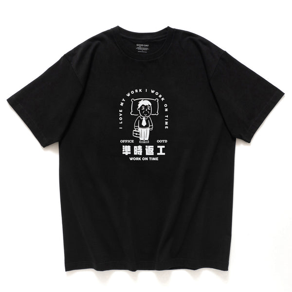 (ZT774) Work On Time Graphic Tee