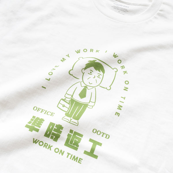 (ZT774) Work On Time Graphic Tee