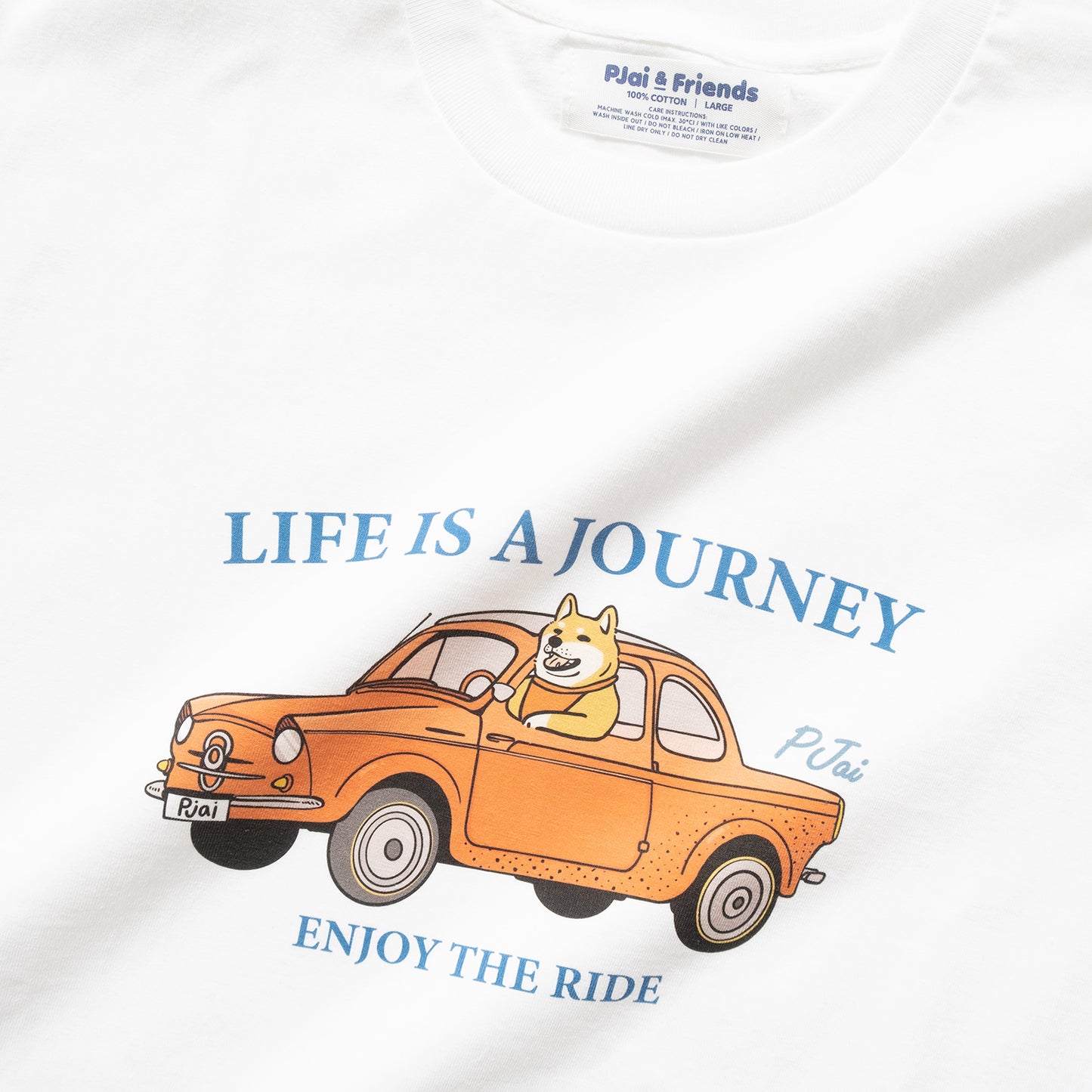 (ZT838) P仔 Life is a Journey 圖案印花Tee