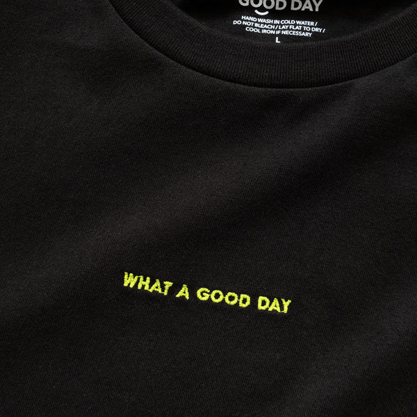 (ZT875) What A Good Day Embroidery Tee
