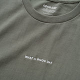 (ZT875) What A Good Day Embroidery Tee