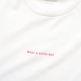 (ZT875) What A Good Day Embroidery Tee