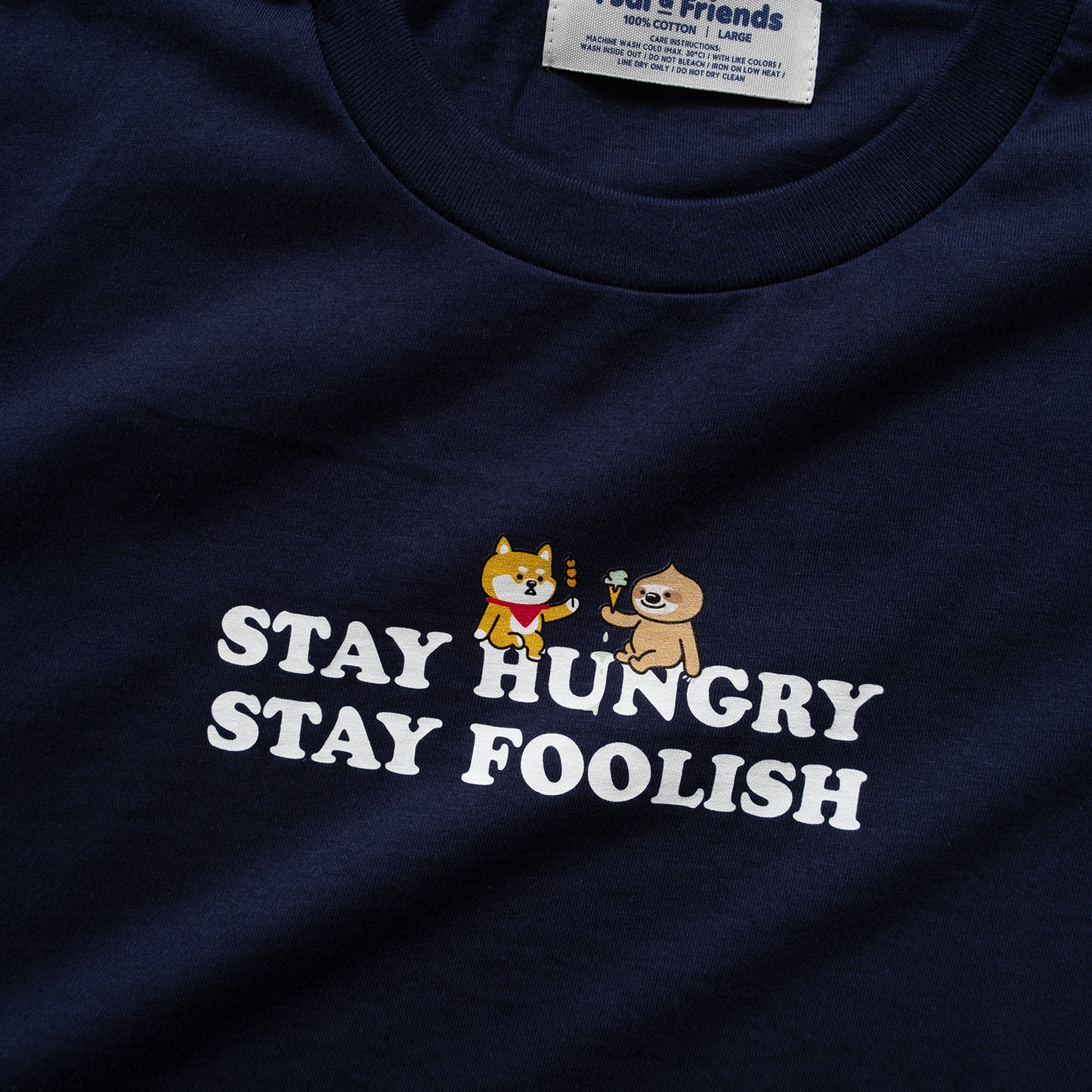 (ZT880) P仔 Stay Hungry Stay Foolish 圖案印花Tee