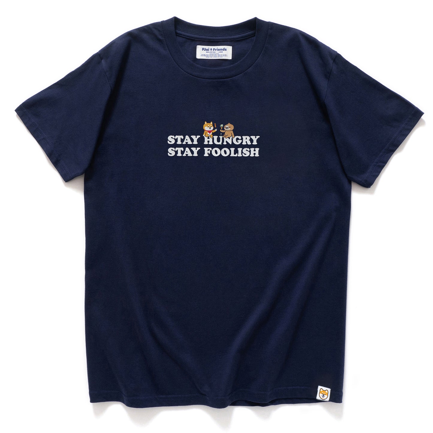 (ZT880) P仔 Stay Hungry Stay Foolish 圖案印花Tee