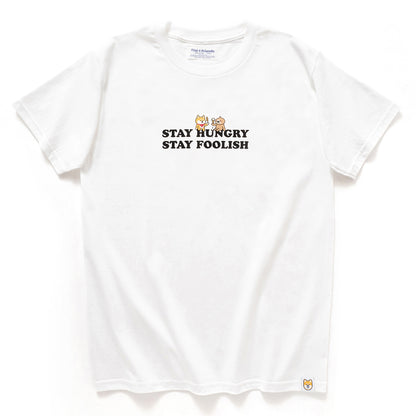 (ZT880) P仔 Stay Hungry Stay Foolish 圖案印花Tee
